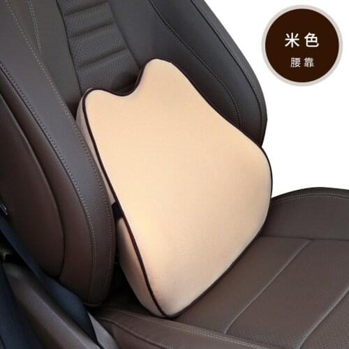 Car Headrest Pillow Neck Memory Lumbar Support Cotton Breathable Auto Neck Rest Headrest Cushion Seat Pillow