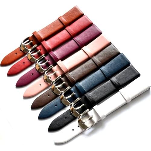 Glossy leather (burdock) 12MM 14MM 16MM 18MM 20MM 22MM watch with strap men and women wrist watch strap WS0119