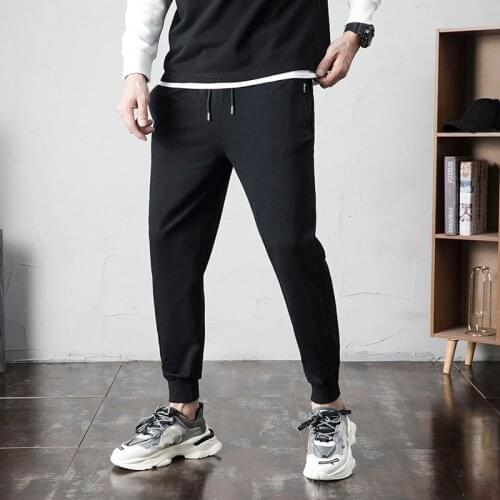 KKSKY Sport Pants for Men Black Sweatpants Winter Joggers Running Trousers man Fashion Cotton Zipper Pocket Oversized Clothing