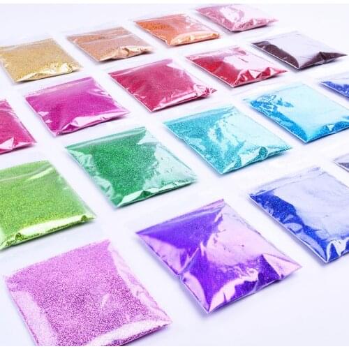 10 Bags/Set Holographic Laser Nail Glitter Powder Sparky Pigment Dust Paillette Designs Manicure Shimmer Mermaid Nail Art Decor