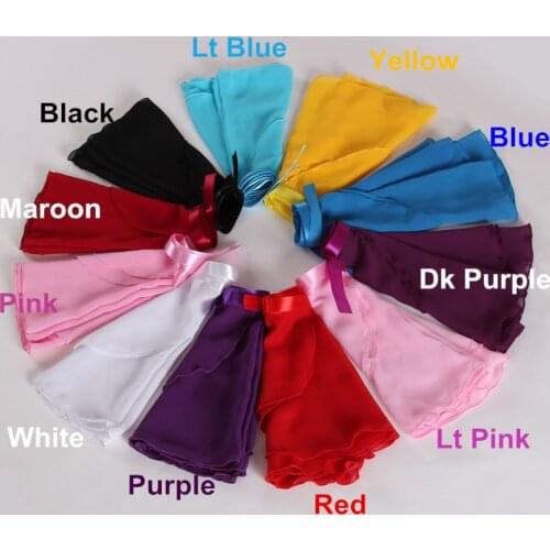 2 Pcs/Lot) Tulle Ballet Dance Skirt Children Tutu Skirt Child Lace Up Dance Ballet Skirts Skate Wrap Scarf Ballet Skirt