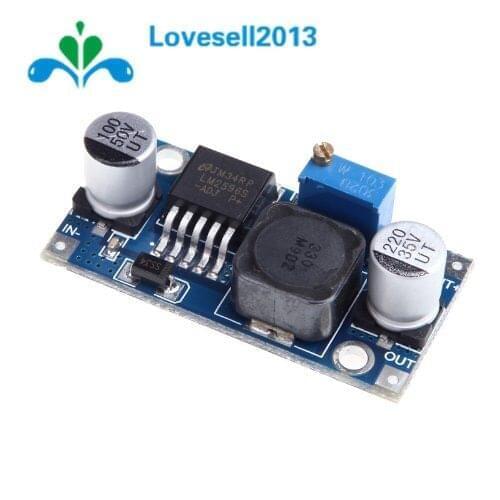 2 PCS DC-DC Step Down Buck Converter Module LM2596 3.2V-40V To 1.25V-35V Adjustable Power Voltage Regulator 43x21x14mm