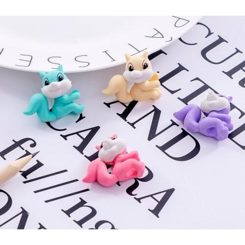 24 Pcs Creative Squirrel Cartoon Animal Eraser Student Office Stationery Eraser Wholesale Kawaii School Supplies