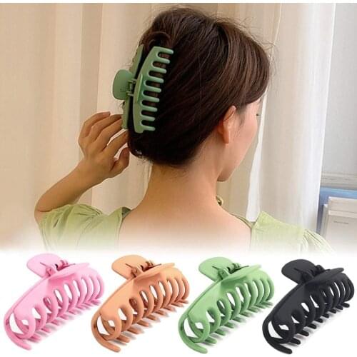 4PCS Hair Claw Clips Large shower hair clip hairpin back head clip headdress broken hair top clip Shower Hair Clips Beauty Tools