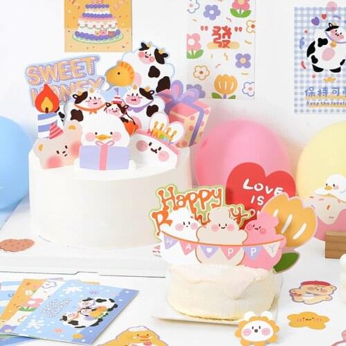8PACKS/LOT happy birthday! series creative fresh notes paper memo pad