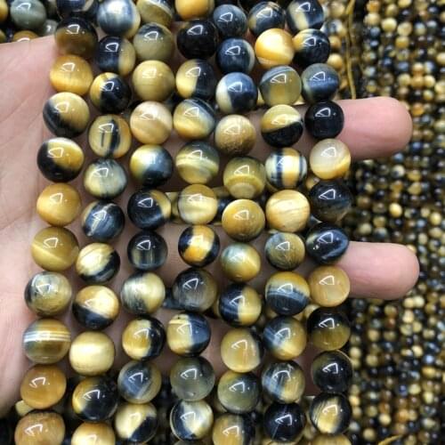 AA Quality Multi Blue Tiger Eye Beads 6MM 8MM 10mm 12mm Round Beads,Natural Gem Stone Jewelry Loose Beads,15.5" full Strand