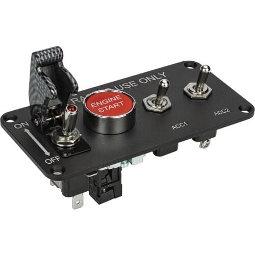 Car racing switch ignition power off modification LED toggle combination switch touring car modification 12V20A