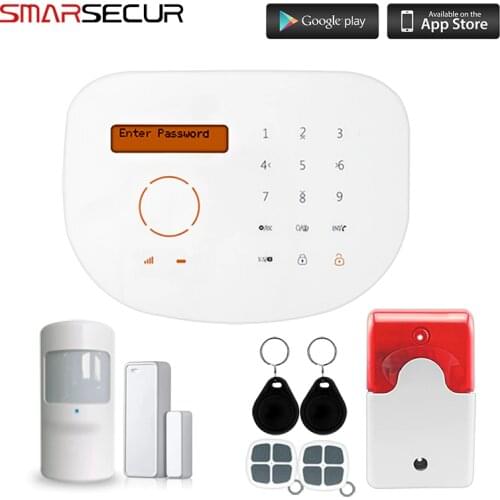 LCD Touch GSM Alarm Wireless IOS/Android APP Control Home Burglar Security Alarm System