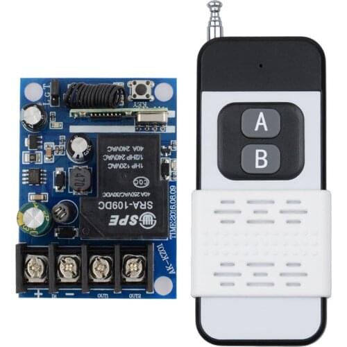 DC 12 V 24 V 40 A Relay Wireless Remote Control Switch Work Wide Voltage Receiver + 500M Transmitter Work For pump LED LAMP