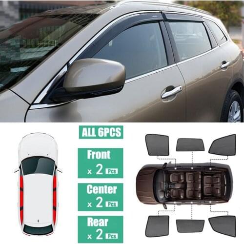 Side Windows Magnetic Sun Shade UV Protection Ray Blocking Mesh Visor Fit For Renault Koleos 2017-2018
