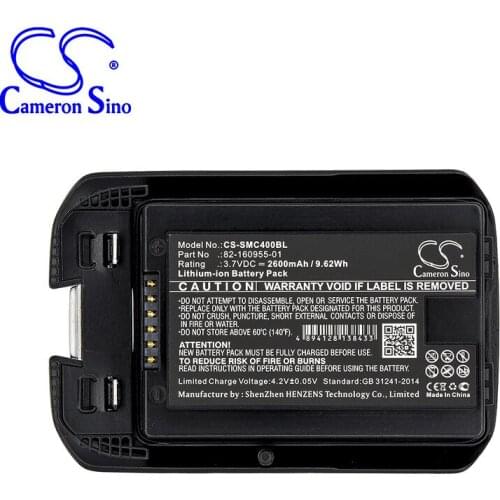 CameronSino for SYMBOL MC40 MC40C MC40N0 MC40N0-SCG3R00 MC40N0-SCJ3RM0 MC40N0-SLK3R01 MC40N0-SLK3R0112 82-160955-01 battery