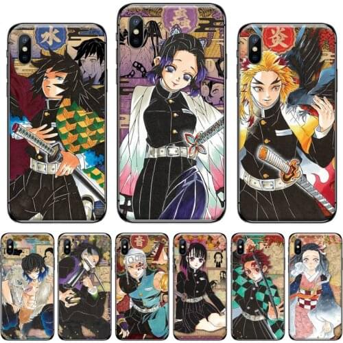 Demon Slayer Blade anime Postcard Phone Case for iPhone 11 12 mini pro XS MAX 8 7 6 6S Plus X 5S SE 2020 XR luxury funda coque