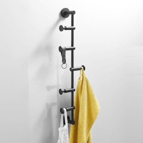 Black Bathroom Coat Rack Brass Clothes Hook Coat Hooks Wall Mount Hook Hanger Bathroom Hooks Bathroom hardware