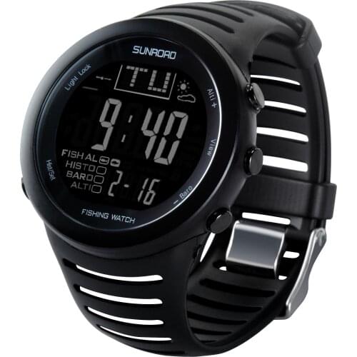 Sunroad Fr720 Digital Fishing Watch Barometer Altimeter Thermometer Weather Forecast Multifunctional Watch