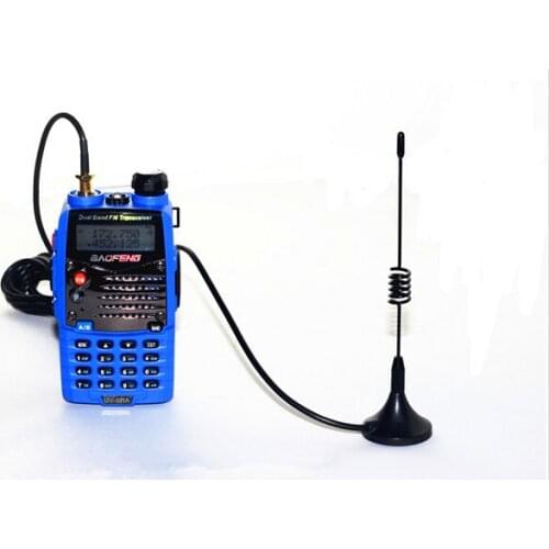 Dual band SMA female whip antenna for handheld two way radio car magnet mount antenna 144/430MHz