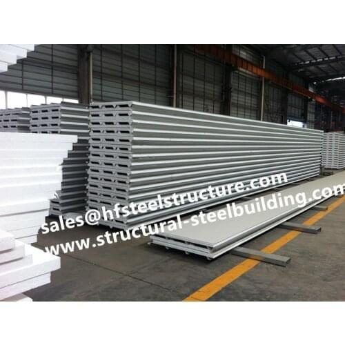 Insulated metal wall roof panel systems for cold storage and EPS/PU sandwich cold room panels for blast freezer cold room