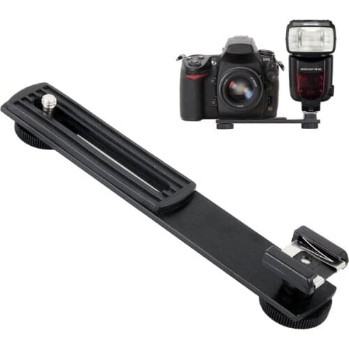 Metal Black Digital DV Camera Flash Light Stand Bracket Hot Shoe Adapter Mount Holder for Canon Nikon Photo Studio Accessories