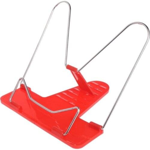 Multifunctional Portable Reading Bookshelf Adjustable Angle Metal Book Stand Fordable Document Book Reading Holder Rack