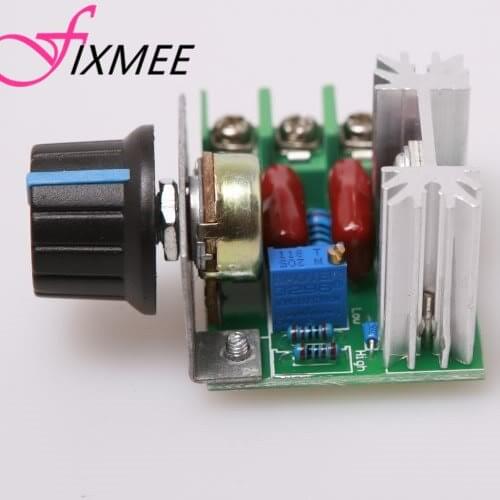 New 2pcs/lot PWM AC Motor Speed Controller with Knob 50~220 V