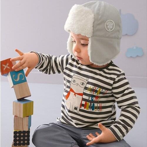 Baby Boy Clothes 2020 Newly Fashion Kids Boys Long Sleeve T-shirts For 2-7 Years Old Children Tops Tees Spring Autumn Cotton