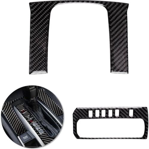 For Honda Civic 10th Gen 2016 2017 2018 2019 Car Interior Center Control Gear Shift Panel Switch Button Carbon Fiber Cover Decor