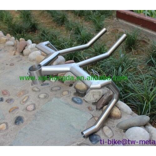 Titanium triathlon bike handle bar, high quality titanium handle bars in customized, new designed titanium bicycle handle bar