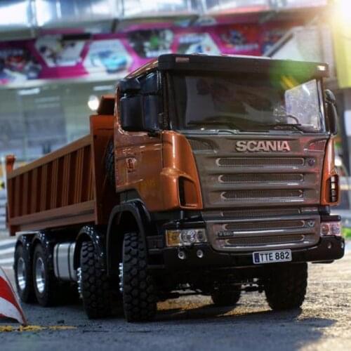 1/14 dump truck Scania full drive 8X8 hydraulic dump truck high torque electric model LS-20130002 RCLESU Tamiya truck