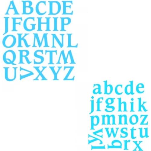 Carbon steel metal cutting die is suitable for DIY scrapbook 3D greeting card making 26p capital and small letters 2021 NEW