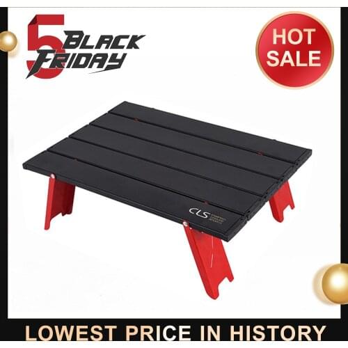 Mini Folding Table Outdoor Barbecue Camping Tent Household Bed Collapsible Computer Desk Aluminum Alloy Durable Folding Table
