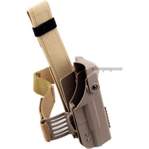 Tactical Thigh Holster Quick Release Military Shooting Hunting Drop Leg Holster for Glock 17 18 19 21 22 23 26 31 Pistol Holster