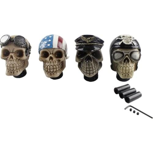 Universal Skull Shape Head shift knob Car Auto Gear Accessories Decoration Manual Gear Stick Shifter Lever Knob gear shift knob