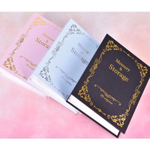Universal 100 Bag 6 Inch Gold-plated Album Photo Storage Clipbook Album Frame Childrens Picture Storage Clipbox
