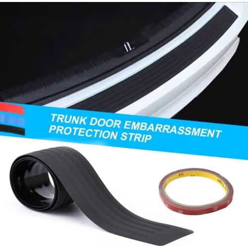 Universal Car Trunk Door Sill Plate Protector Rear Bumper Guard Rubber Mouldings Pad Trim Cover Strip Car Styling Wholesale