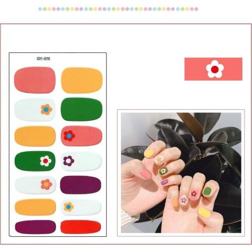 Nail Sticker Rainbow Nail Sticker Multicolor Waterproof Nail Polish Film Decals Environmental Stickers for Women Gift Adhesive