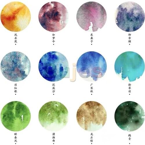 Supervision Watercolor Pigment,Layered Color,Professional Grade Pigment,Gouache Paint ,Colorful and Bright,Art Supplies,Painting