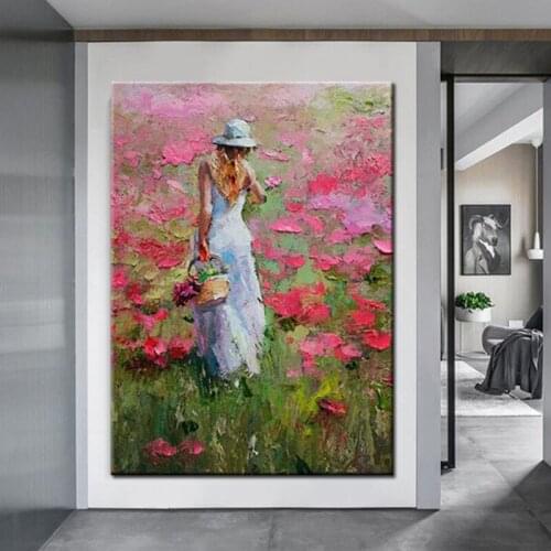 100% Handpainted Landscape Figures Abstract Oil Painting On Canvas Living Room Home Wall Pictures Modern Wall Art Paintings