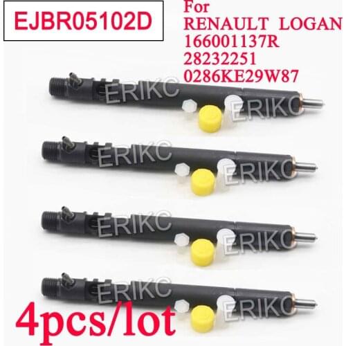 4PCS 28232251 0286KE29W87 EJBR05102D EJB R05102D Common Rail Fuel Nozzle Injector Assy for DACIA FOR DELPHI