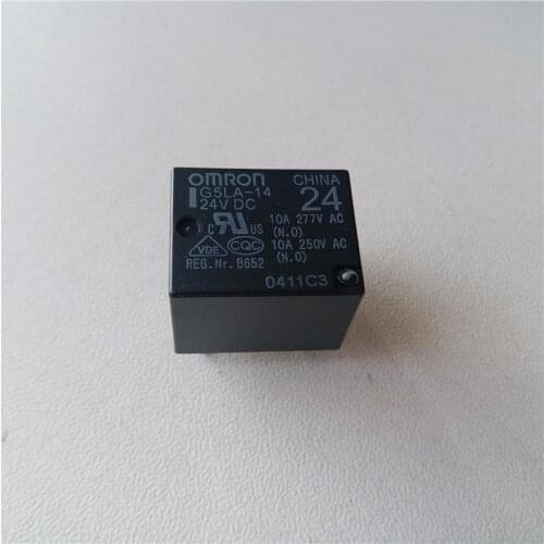5pcs Omron Relay G5LA-14-5VDC G5LA-14-12VDC G5LA-14-24VDC 277V 10A relay 5 pin 5V/12V/24VDC relay