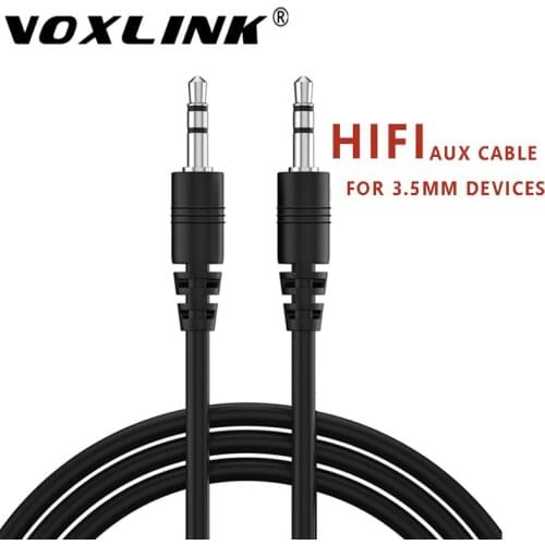 VOXLINK Audio Aux Cable 3.5mm Jack Male To Male HIFI Stereo Extension Cord 1m 2m Auxiliary Cable For MP4 Car Speaker Earphones