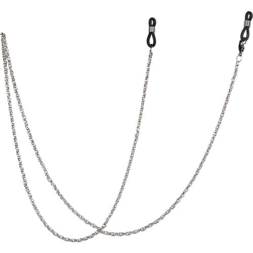 Fashion Anti Slip Metal Reading Glasses Chain for Women Sunglasses Cords Eyeglass Lanyard Hold Straps Gold Silver Black Necklace