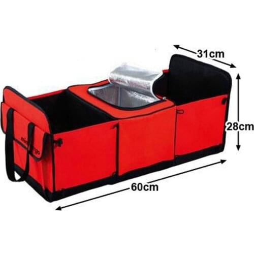 CHIZIYO Car Trunk Storage Bag Oxford Cloth Folding Truck Storage Box Car Trunk Tidy Bag Organizer Storage Box With Cooler Bag