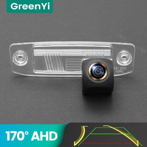 GreenYi 170° AHD Trajectory Car Rear View Camera For Hyundai Kia Sportage R Carens Borrego Sorento Opirus Mohave K3 Ceed Reverse