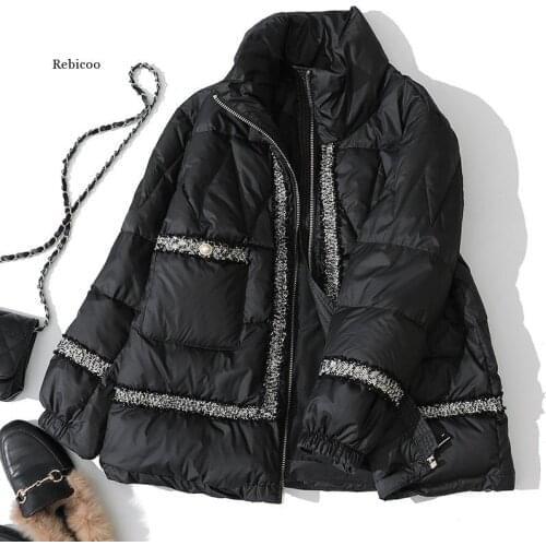 Cotton Clothing Female Winter New Thin Light Korean Style Short Section Fashion Long-sleeved Loose Warm Student Coat