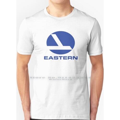 Eastern Shirt Defunct Tshirt T Shirt 100% Pure Cotton Boeing Airbus Mcdonnell Douglas Klm Qantas Travel Freight Flight Jetliner