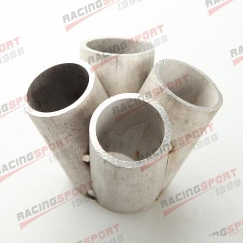 Stainless Steel 4-1 4 Cylinder Manifold Header Merge Collector Fit T25 T28 Inlet