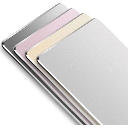 Aluminum Alloy Mouse pad Mat Hard Smooth Magic Thin Mousead Double Side Waterproof Fast and Accurate Control for Office Home