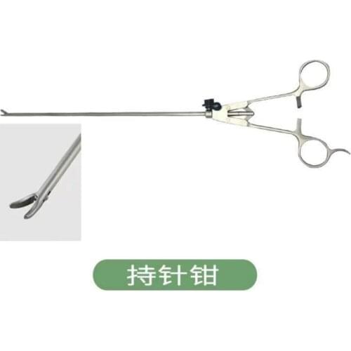 Laparoscopic surgery simulation training equipment separation forceps scissors hole groove grasping forceps holding needle