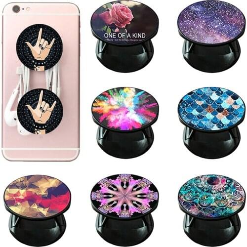 Mobile Phone Holder Luxury Marble Phone Holder Mobilephone Stand Socket Expanding Phone Grip Finger Ring Mobile universa