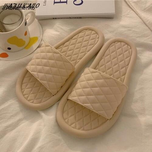 Fashion Diamond Home Womens Slippers 2021 Summer Non-slip Bathroom Slides Indoor Comfortable Soft Flip Flops New A Arrival