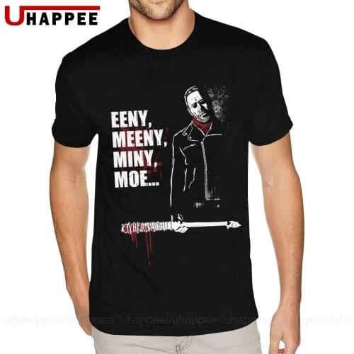Big Tall Size The Walking Dead Negan T Shirt Mens Grunge Fashion Short Sleeve Round Neck Couple Shirts Matching 1980S Apparel